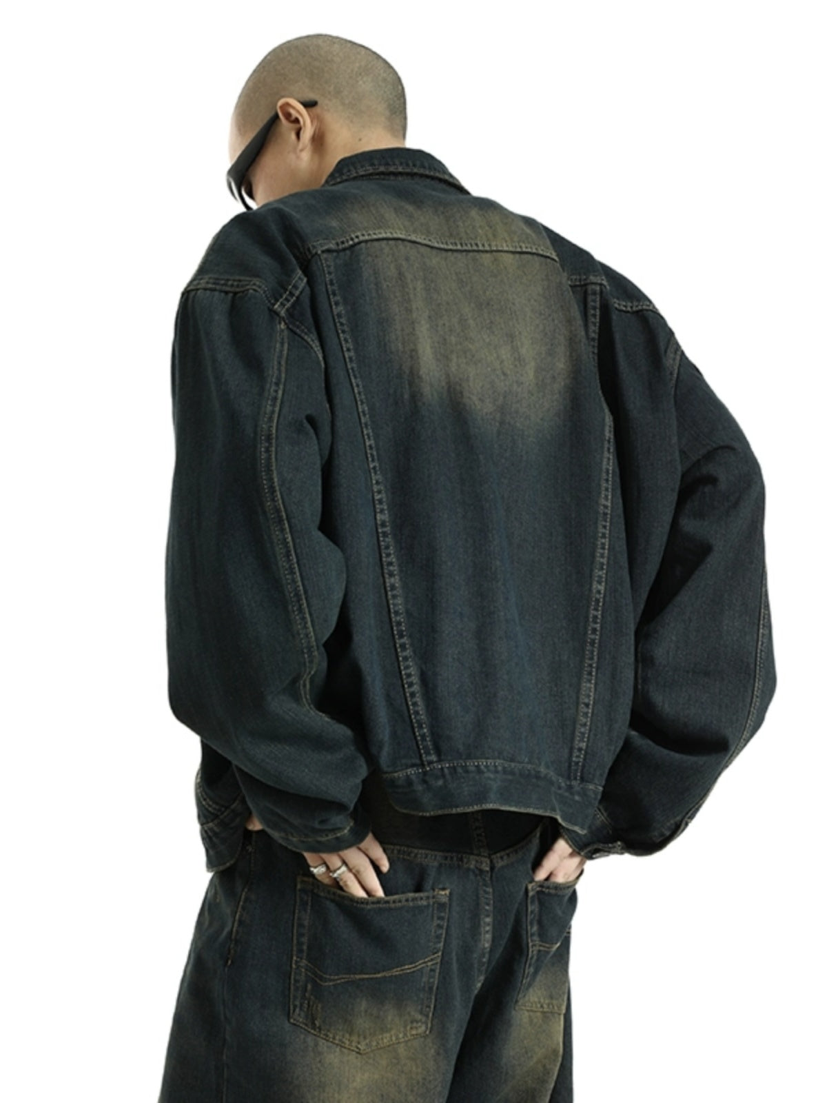 LY No. 1189 Distressed Denim Jacket