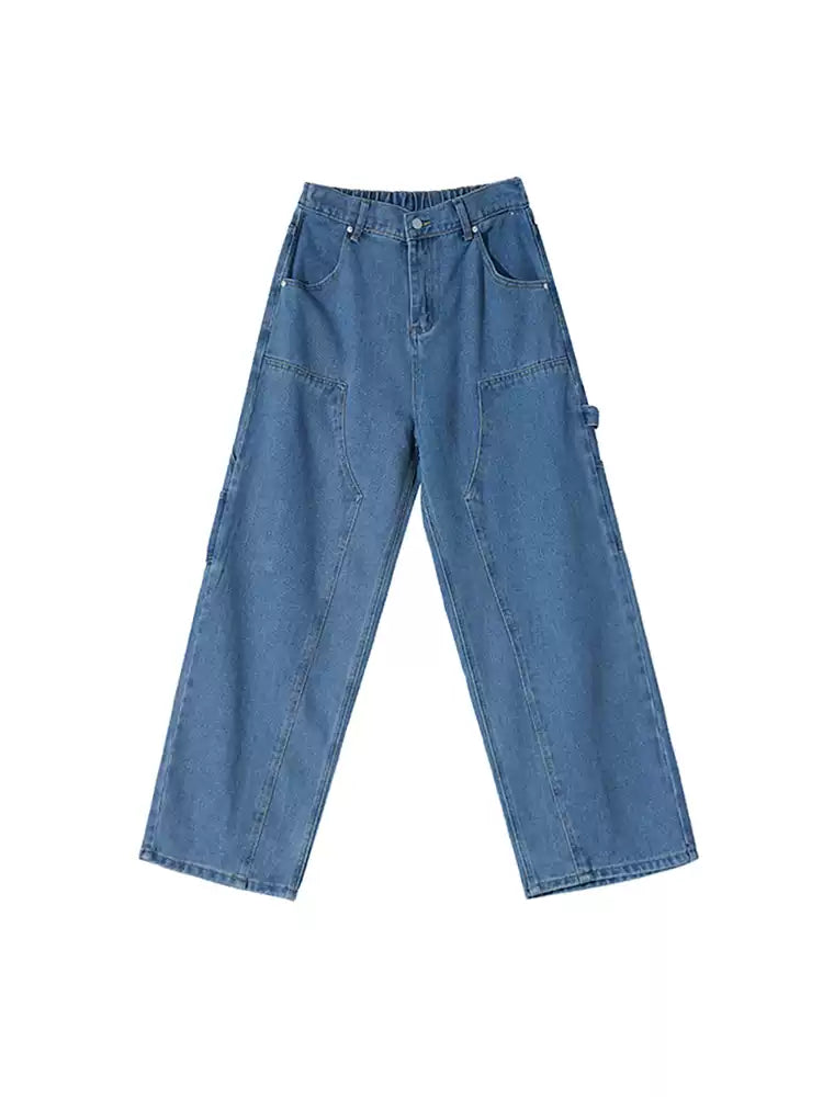 LY No. 2114 Double Knee Denim Pants