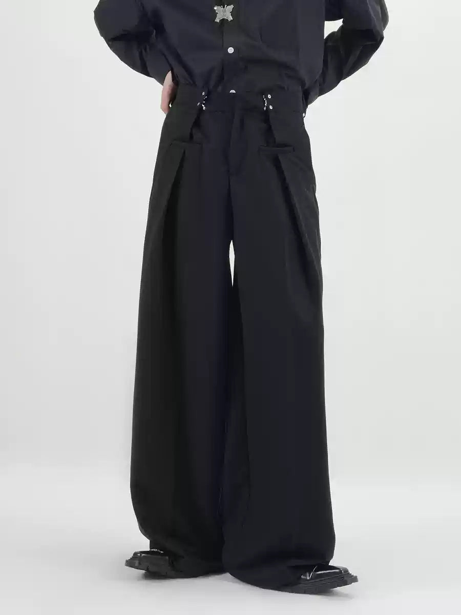 LY No. 2181 Wide-Leg Utility Pants