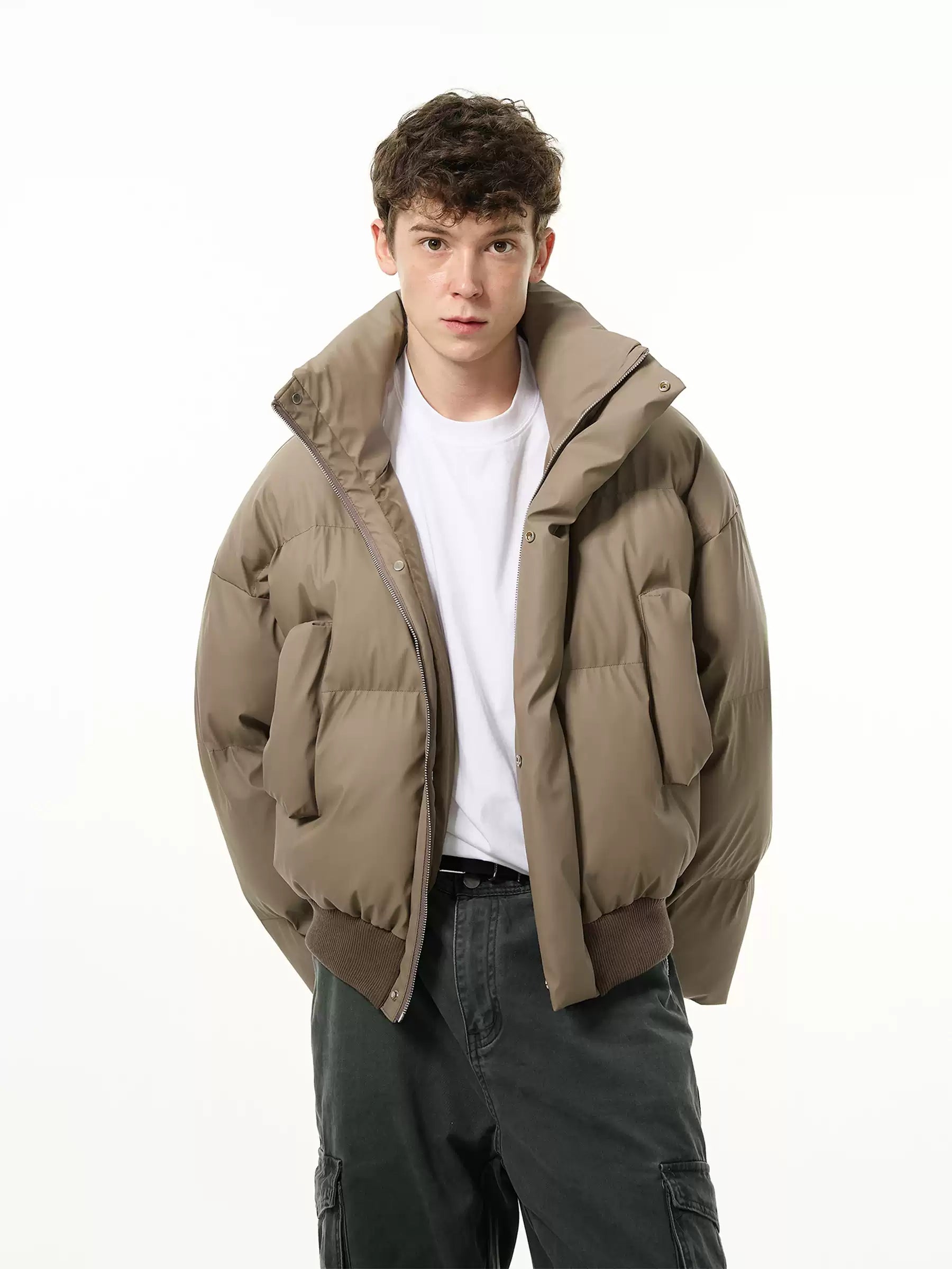 LY No. 1081 Oversized High-Neck Puffer Jacket