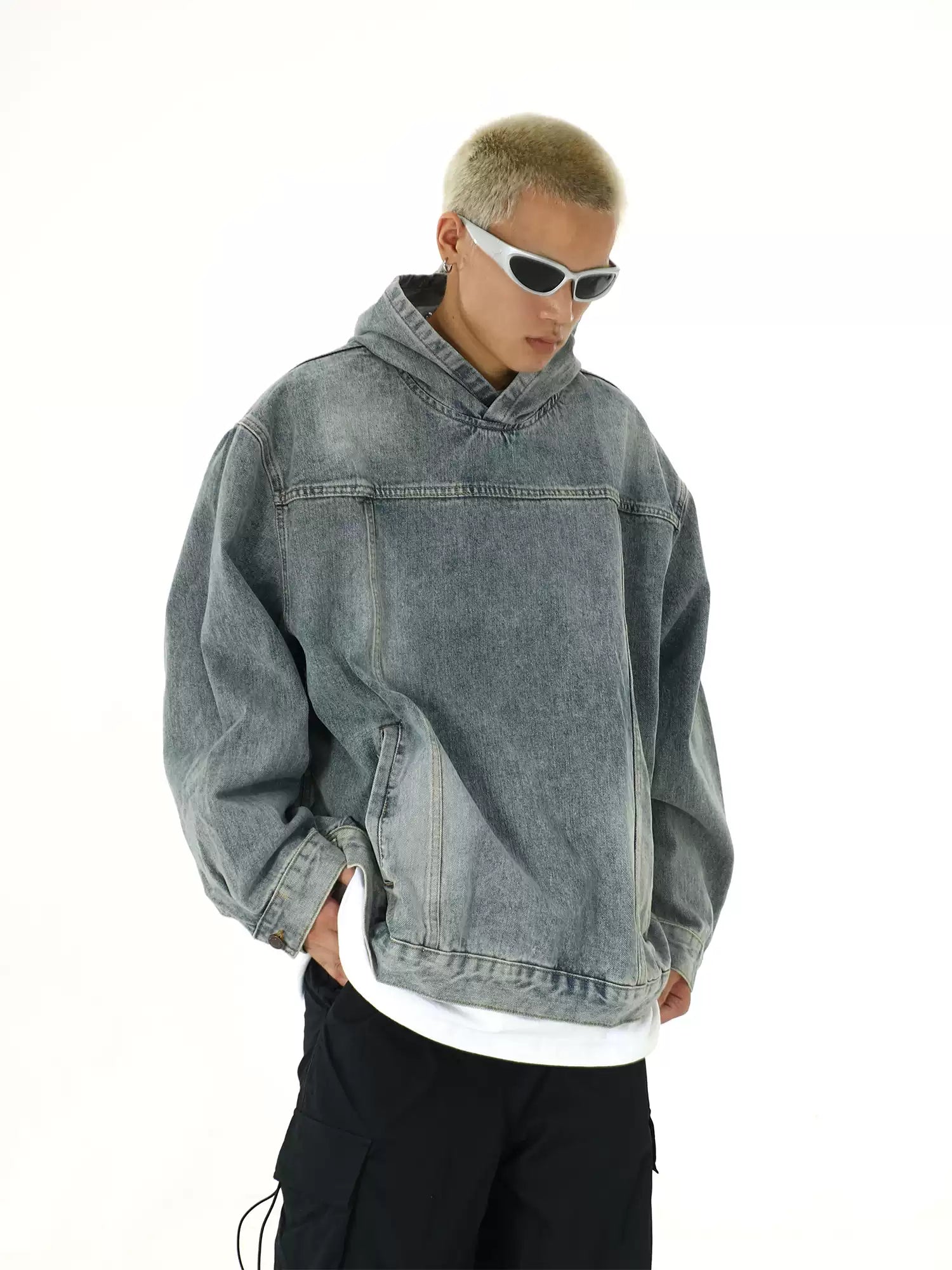 LY No. 1190 Denim Hooded Jacket