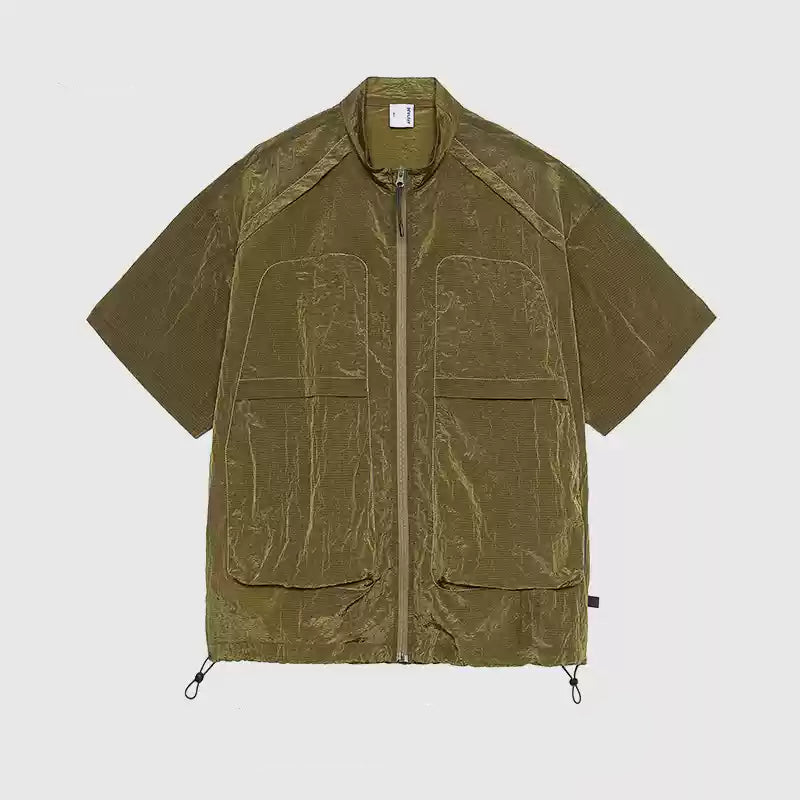LY No. 1202 Olive Green Utility Jacket