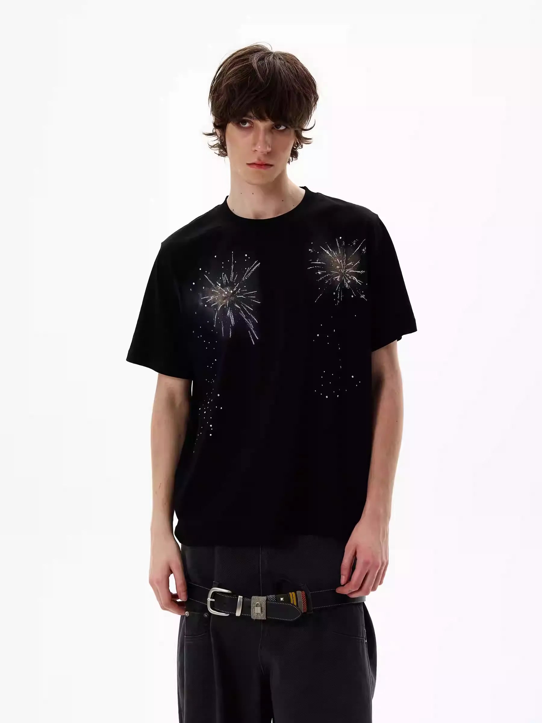 LY No. 1228 Splatter Graphic Tee