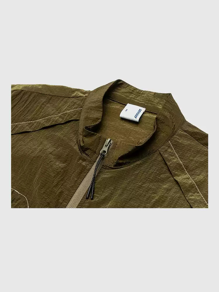 LY No. 1202 Olive Green Utility Jacket
