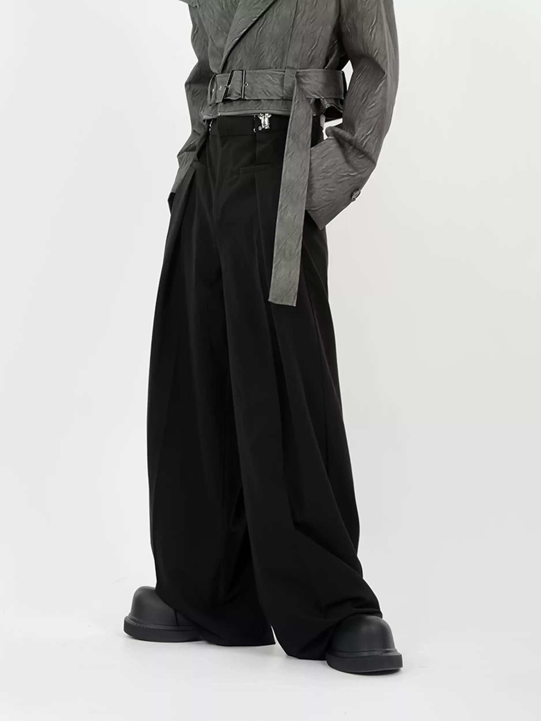 LY No. 2181 Wide-Leg Utility Pants