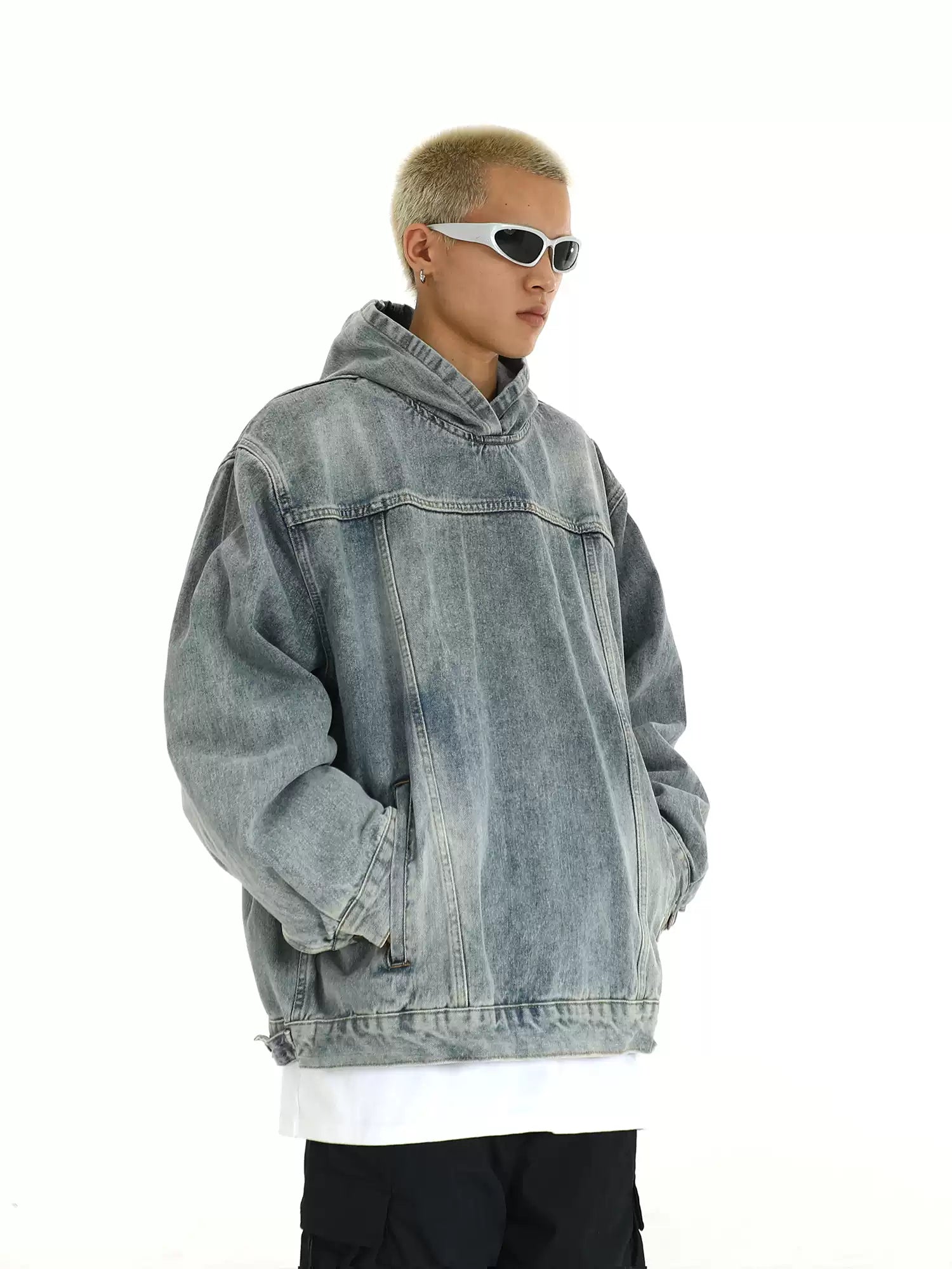 LY No. 1190 Denim Hooded Jacket
