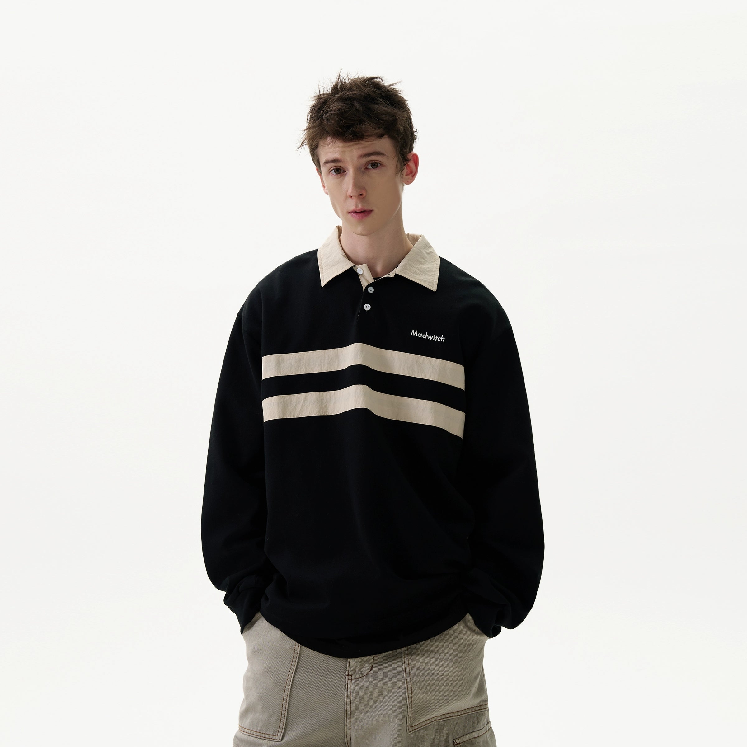 LY No. 1066 Polo Sweater Stripe