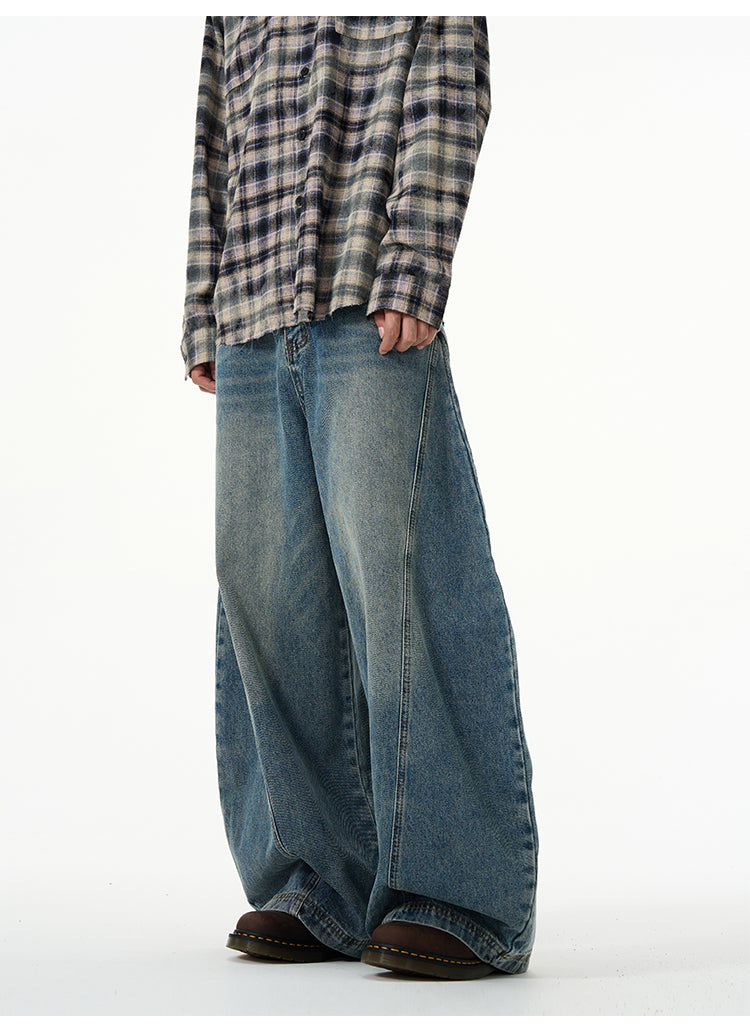 LY No. 2191 Wide-Leg Denim Pants
