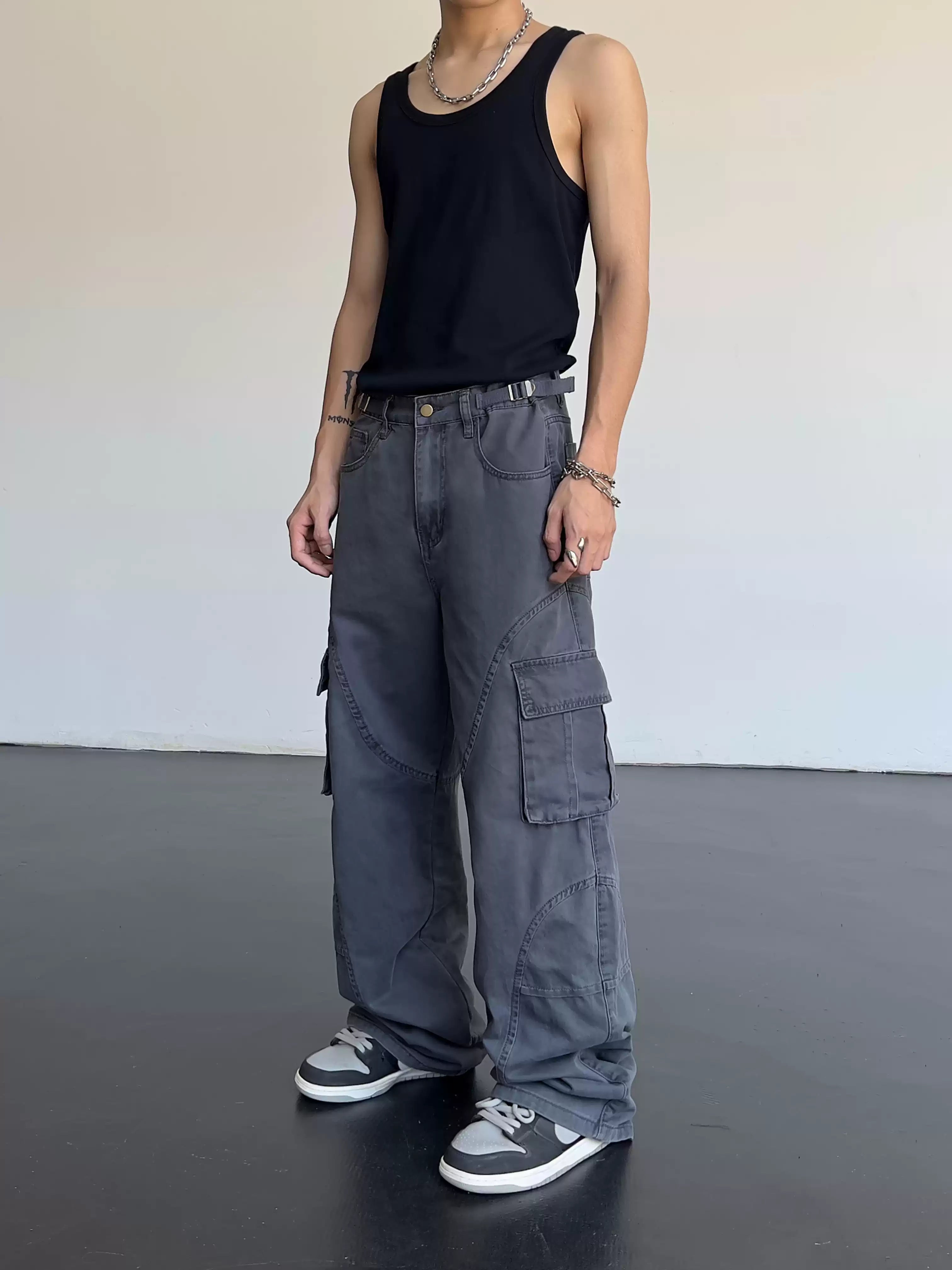 LY No. 2052 Utility Baggy Cargo Pants