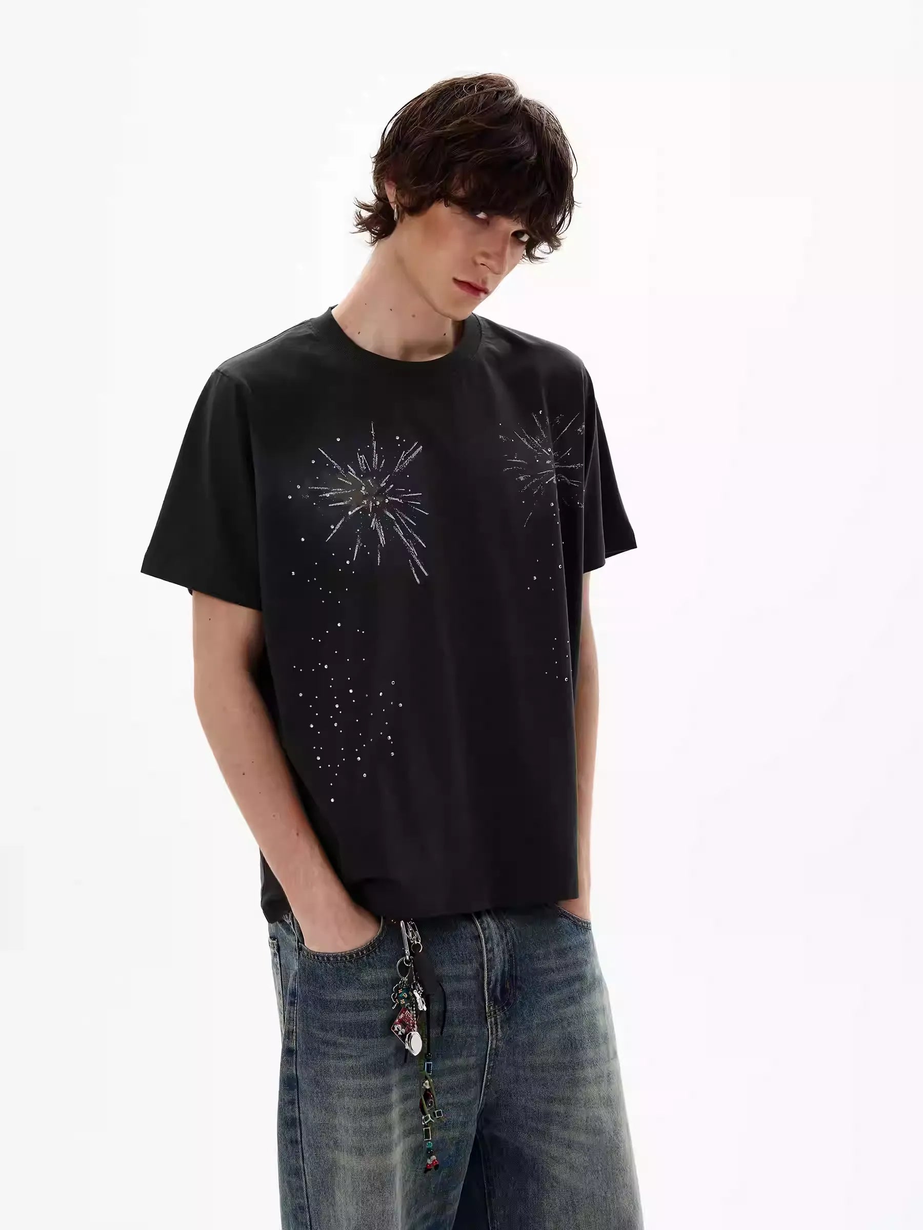 LY No. 1228 Splatter Graphic Tee