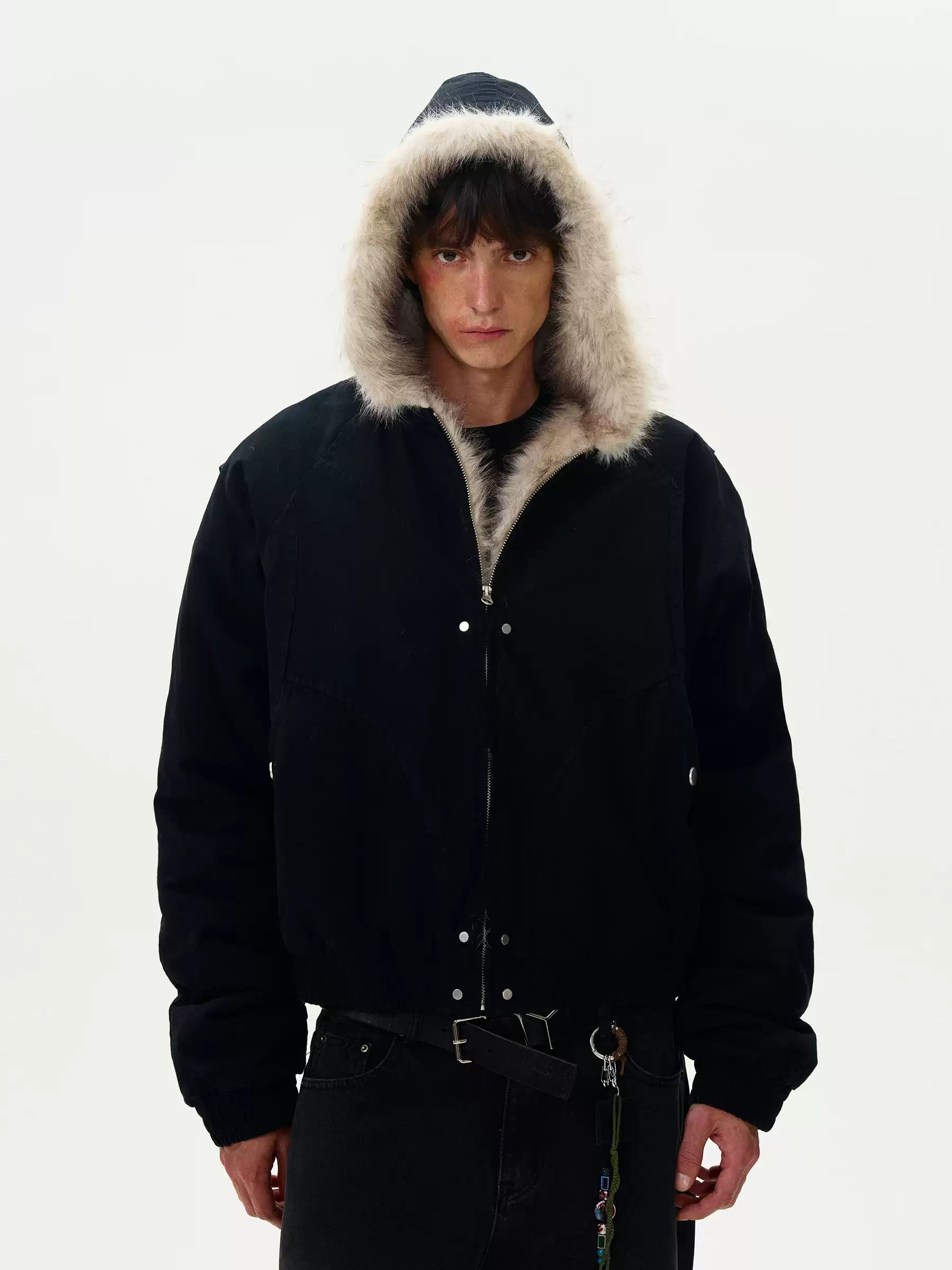 LY No. 1069 Cozy Fur-Lined Jacket