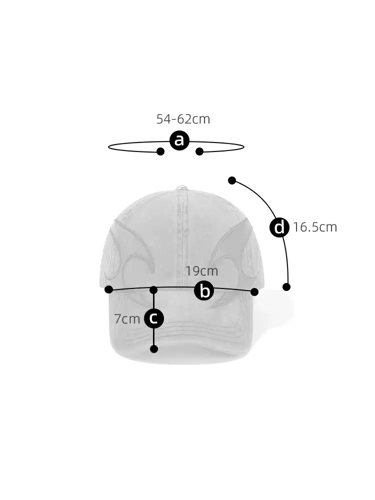 LY No. 3035 Vintage Flame Embroidered Caps