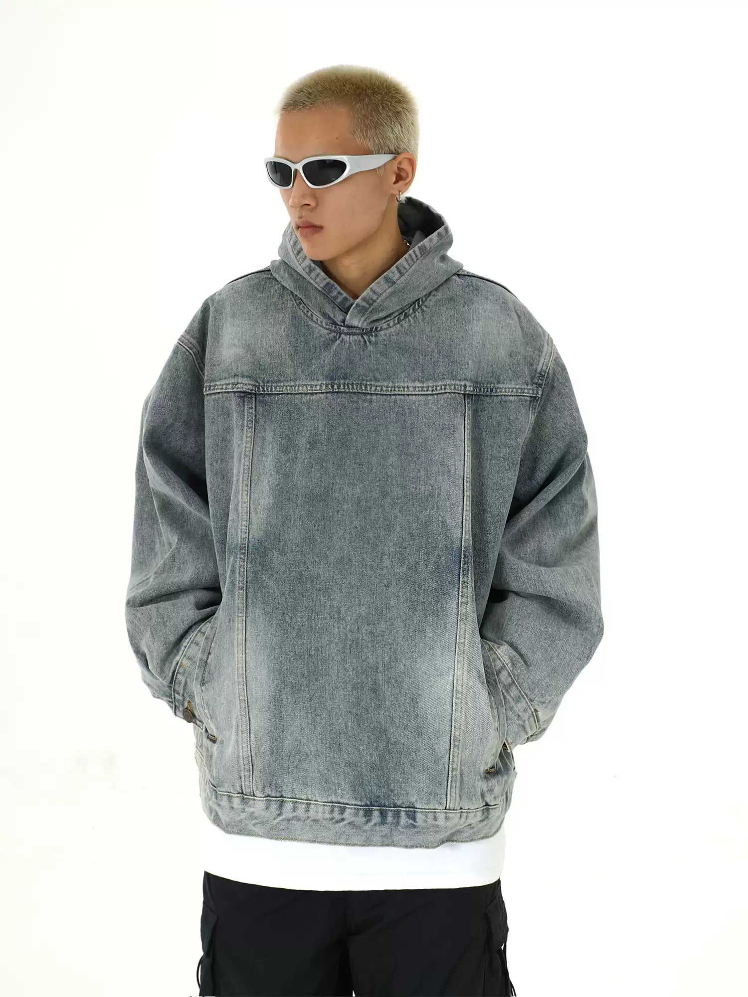 LY No. 1190 Denim Hooded Jacket