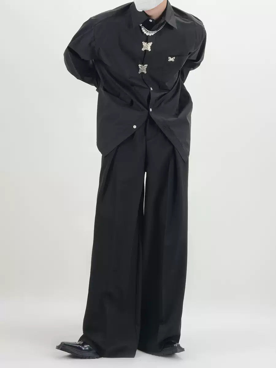 LY No. 2181 Wide-Leg Utility Pants
