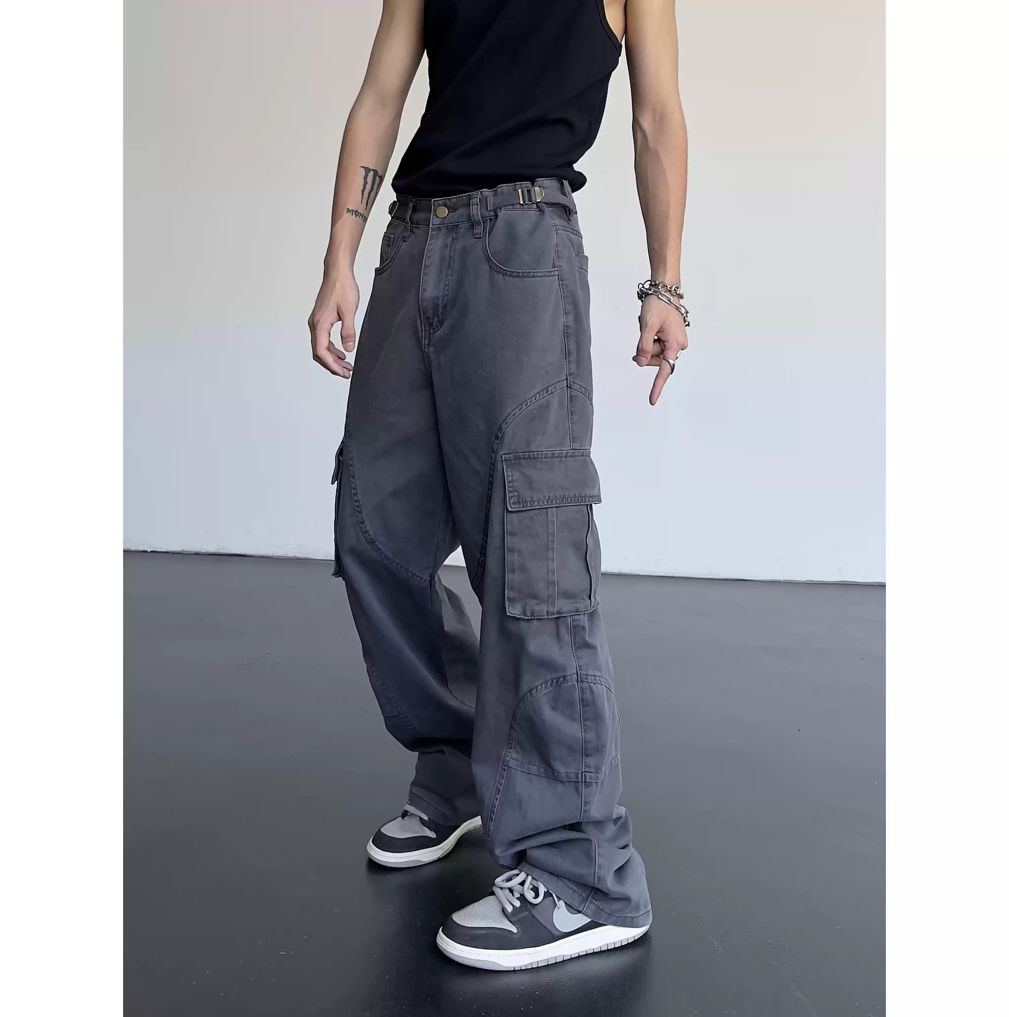 LY No. 2052 Utility Baggy Cargo Pants