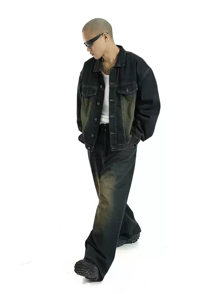 LY No. 1189 Distressed Denim Jacket