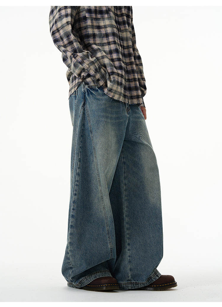 LY No. 2191 Wide-Leg Denim Pants