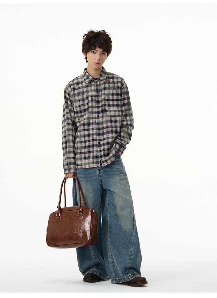 LY No. 2191 Wide-Leg Denim Pants