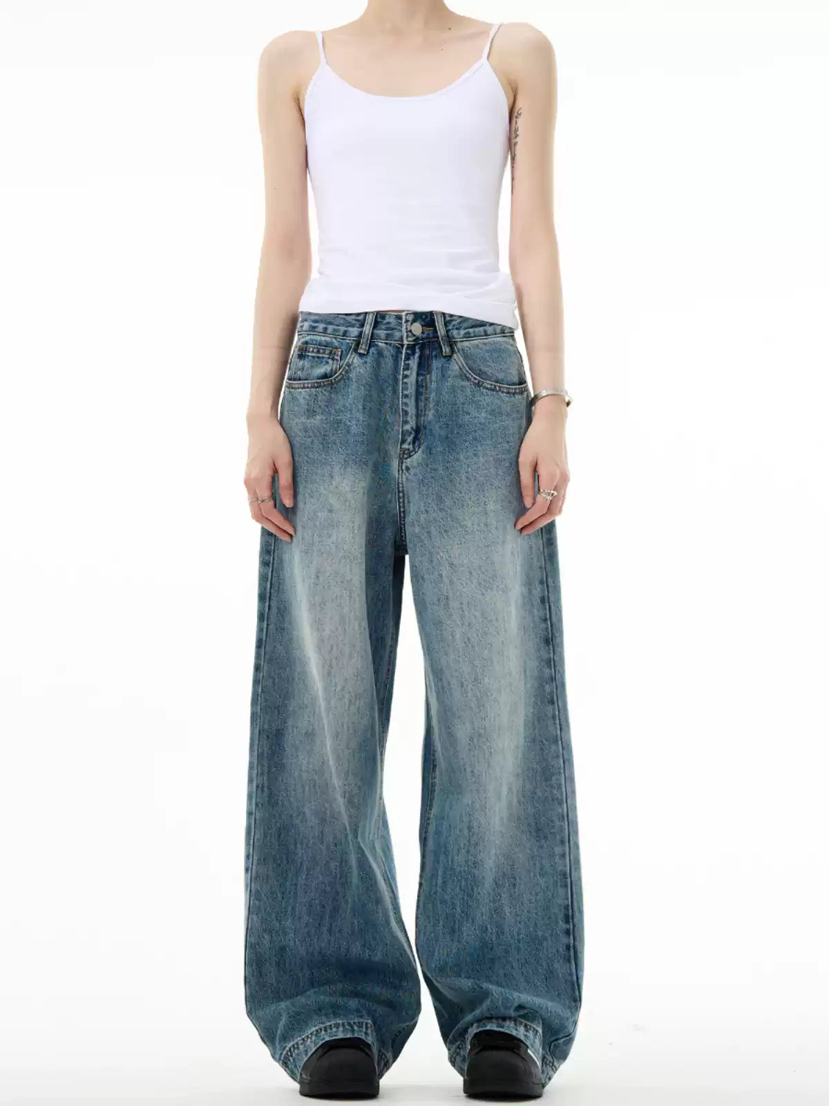 LY No. 2067 Denim Baggy Pant