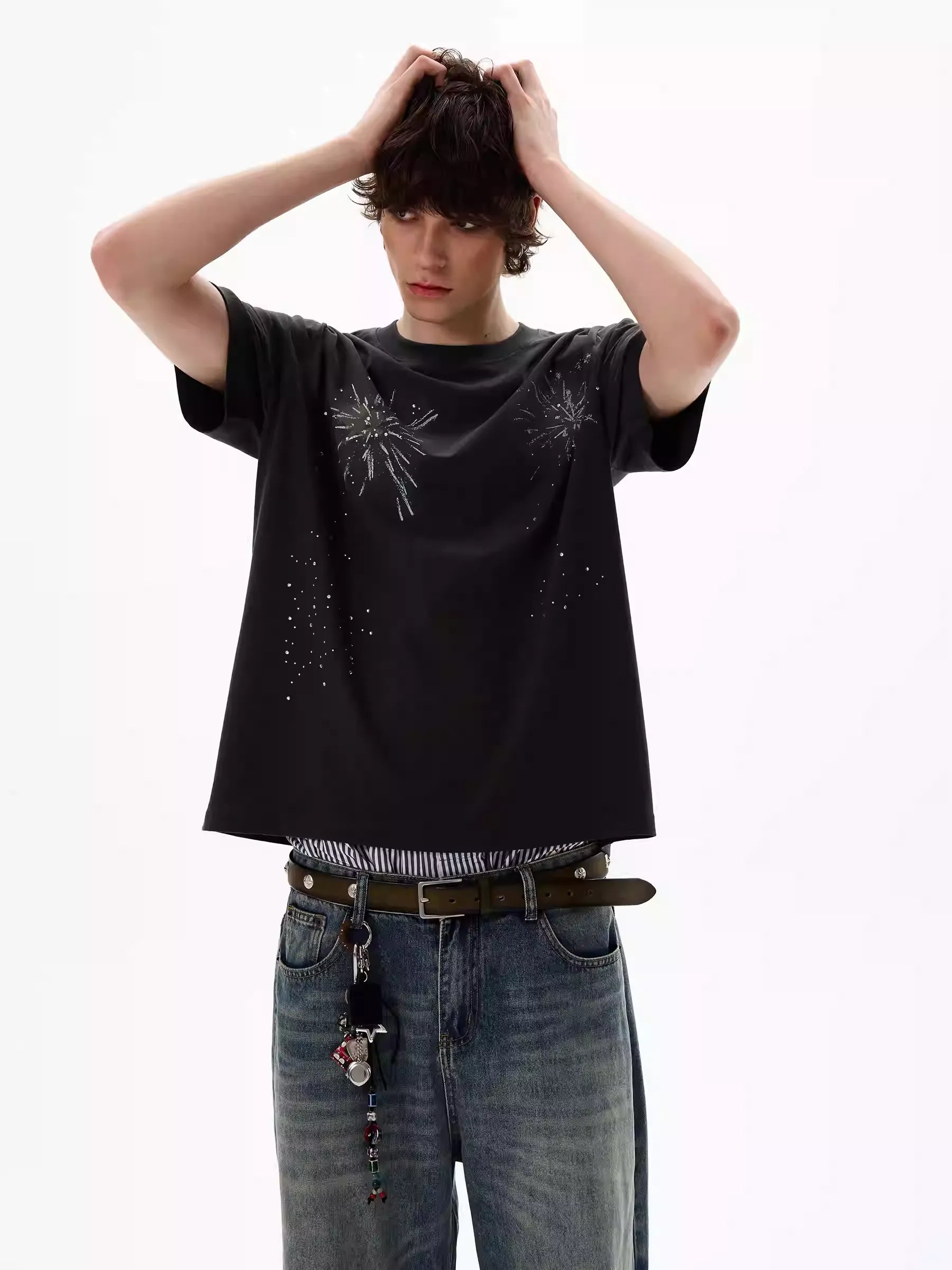 LY No. 1228 Splatter Graphic Tee