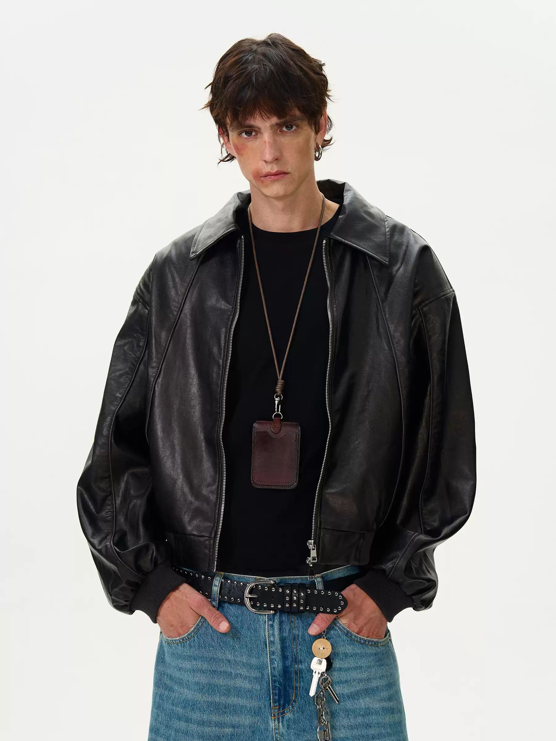 LY No. 1107 Classic Leather Bomber