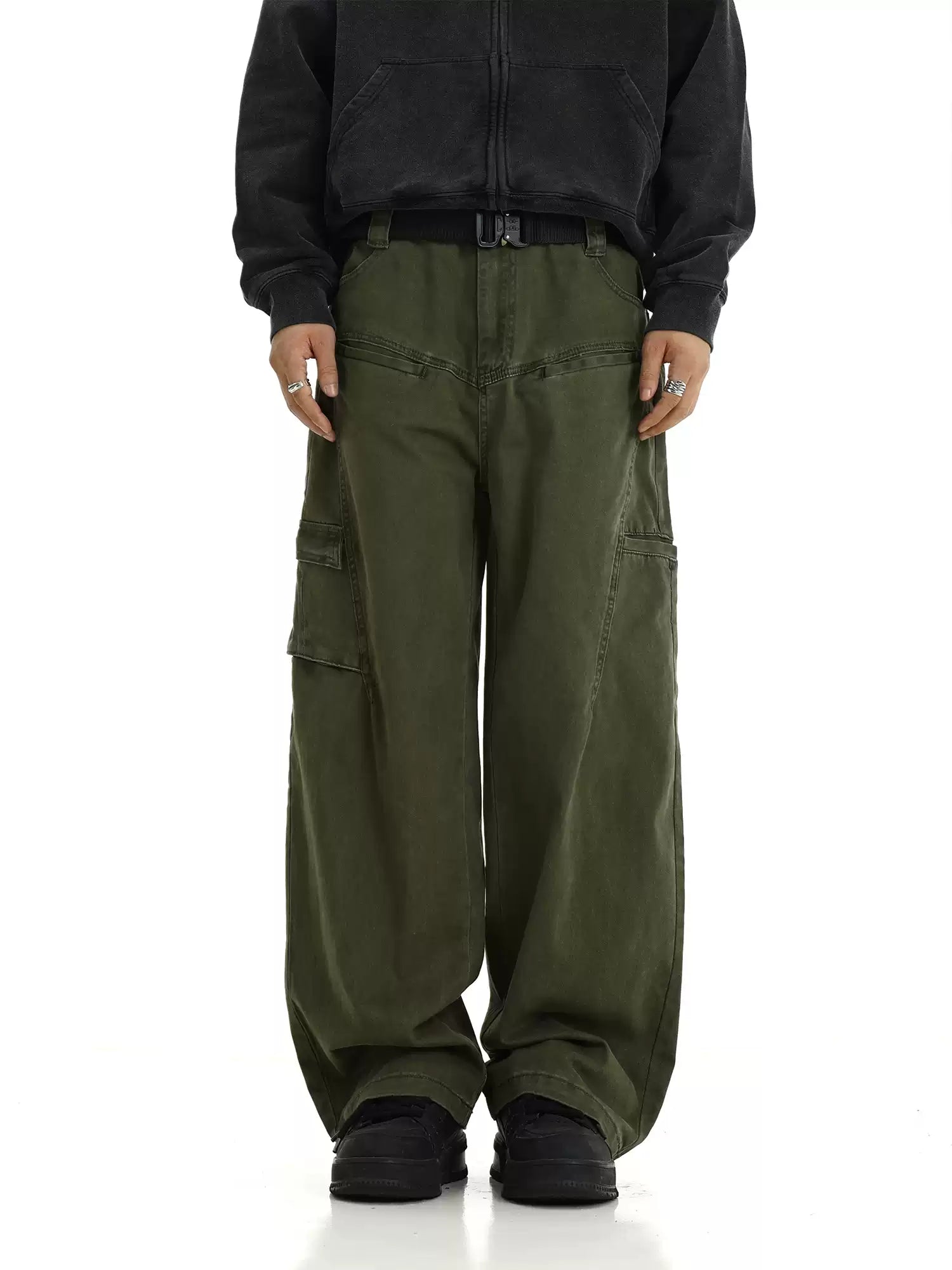 LY No. 2048 Oversized Utility Cargo Pants