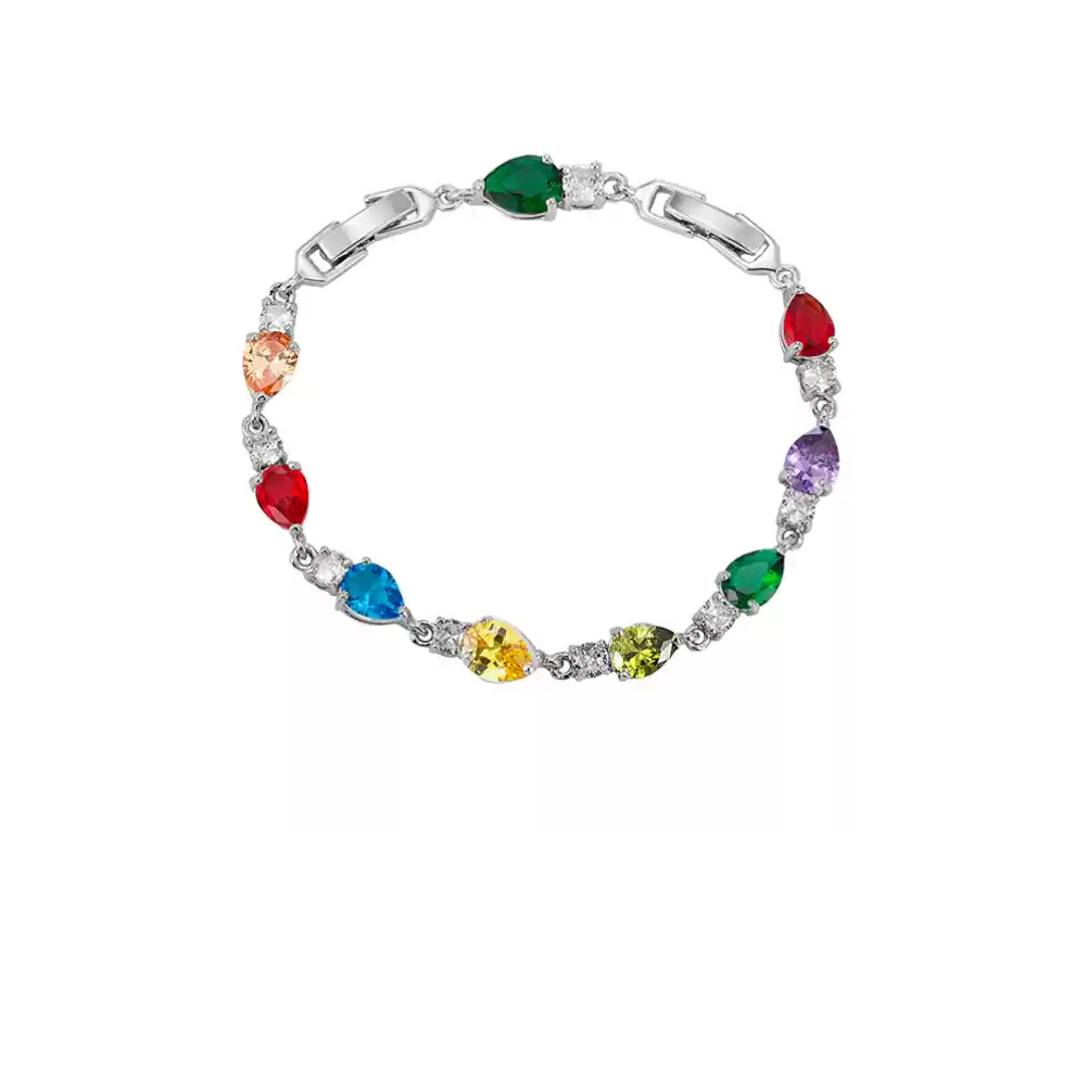 LY No. 3021 Rainbow Teardrop Bracelet