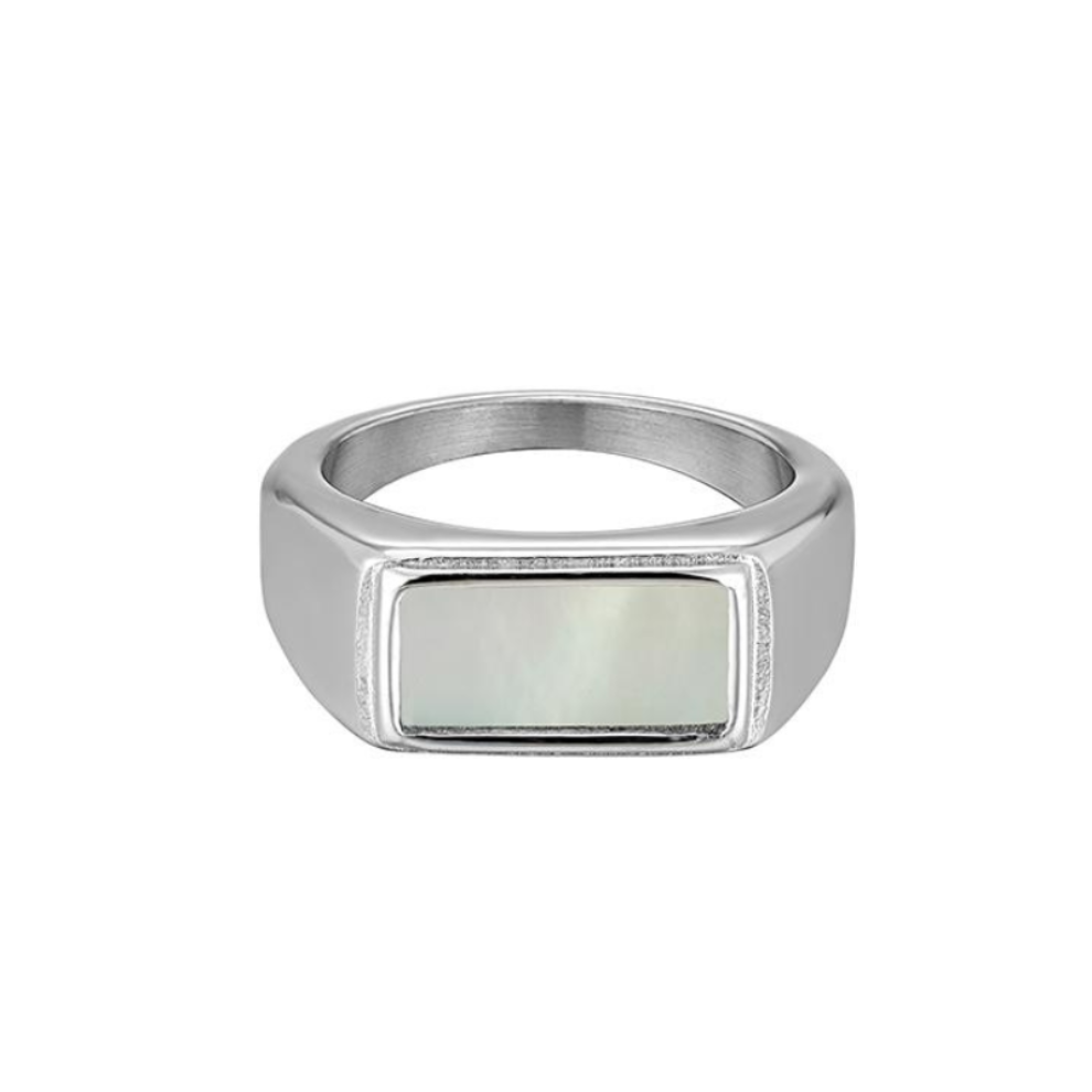 LY No. 3032 Silver Signet Ring